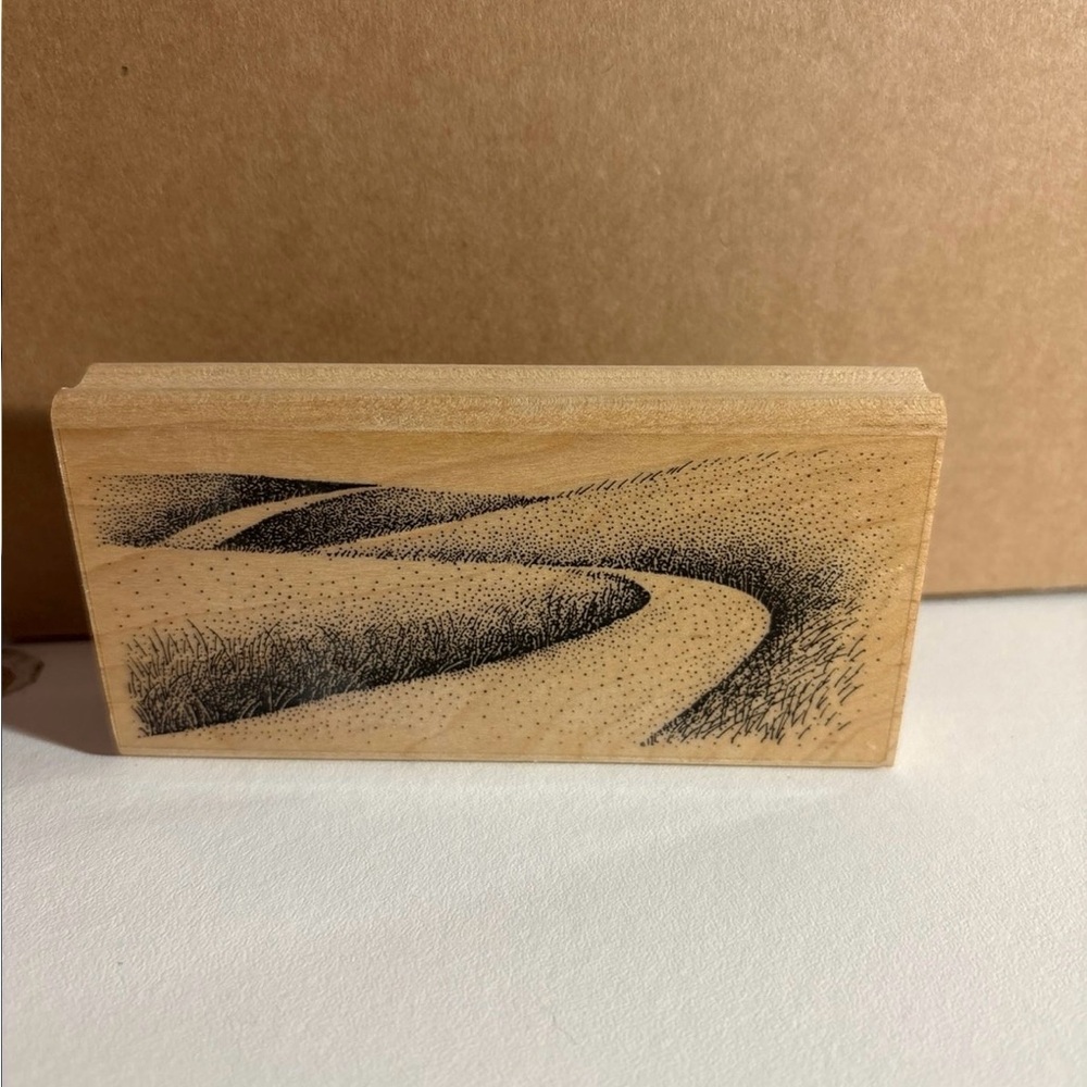 Stampscapes Rubber Stamp Curvilinear Road 1996